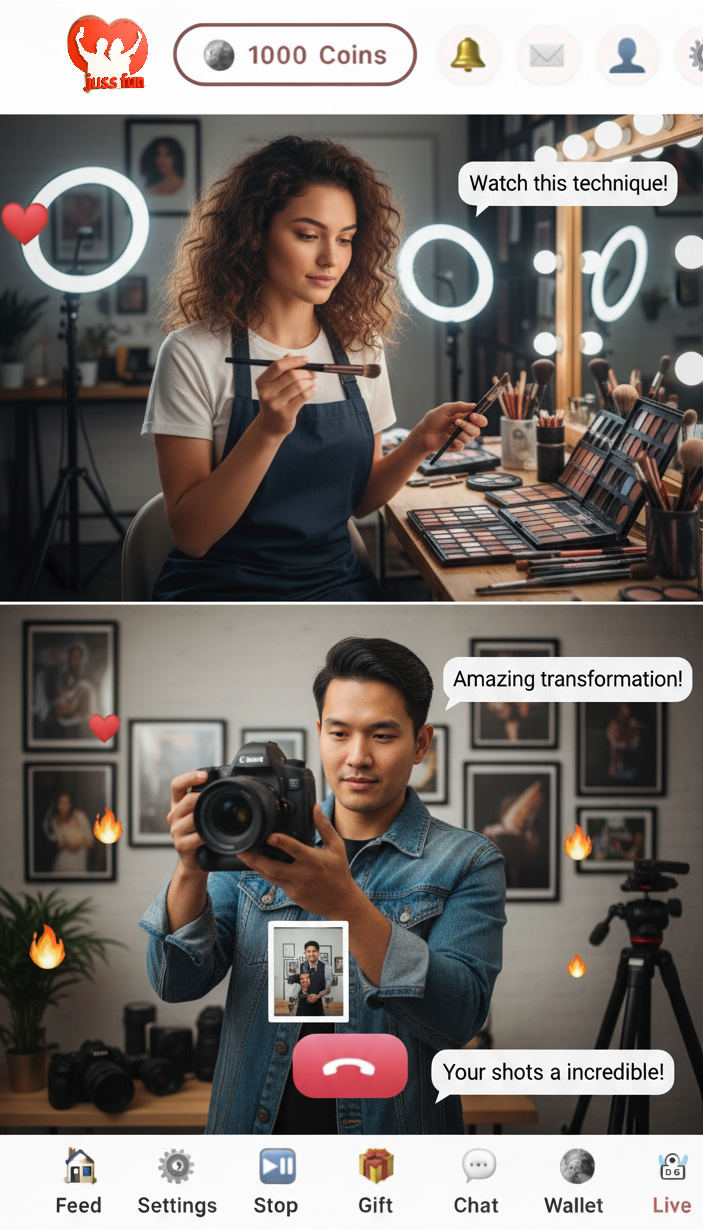 Creators share a quick moment (image)